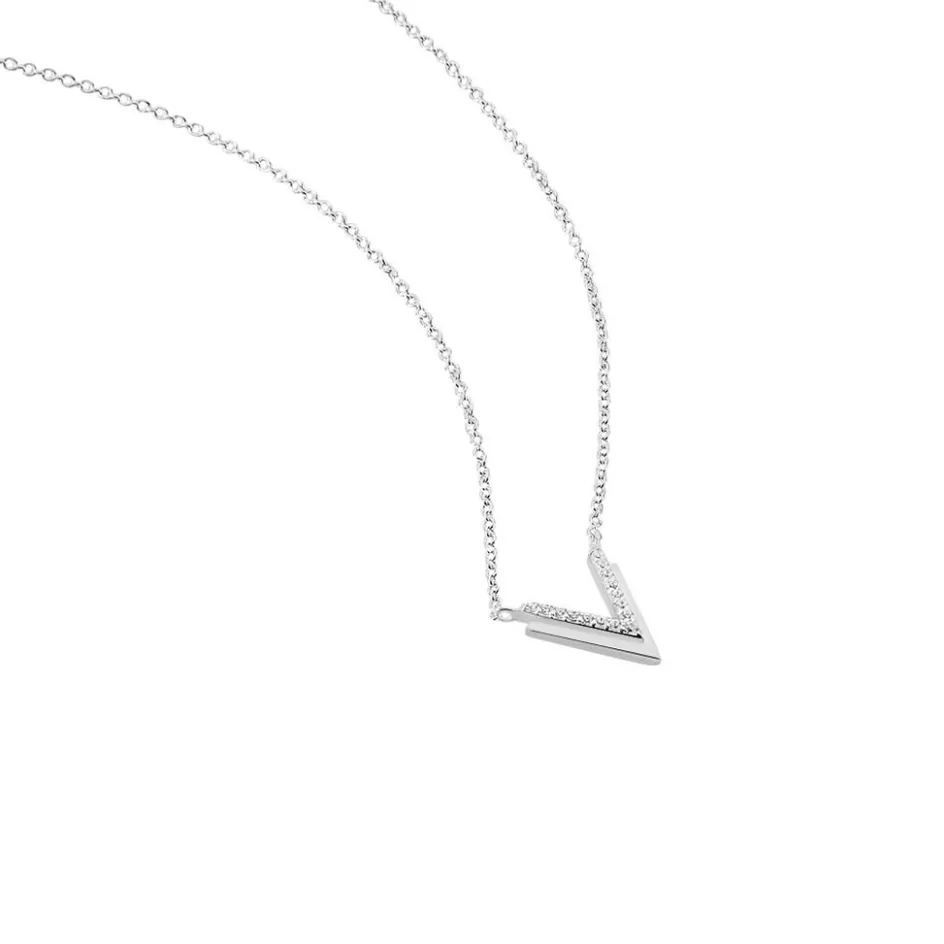 Online Histoire d'Or Collier Nollia De Zirconium argent blanc oxyde