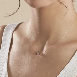 Best Histoire d'Or Collier Nylon Argent Blanc Oxyde