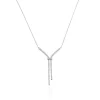 Outlet Histoire d'Or Collier Or Blanc Gwalduz Oxydes De Zirconium