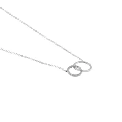 Online Histoire d'Or Collier Or Blanc Nesrine Oxydes or blanc oxyde