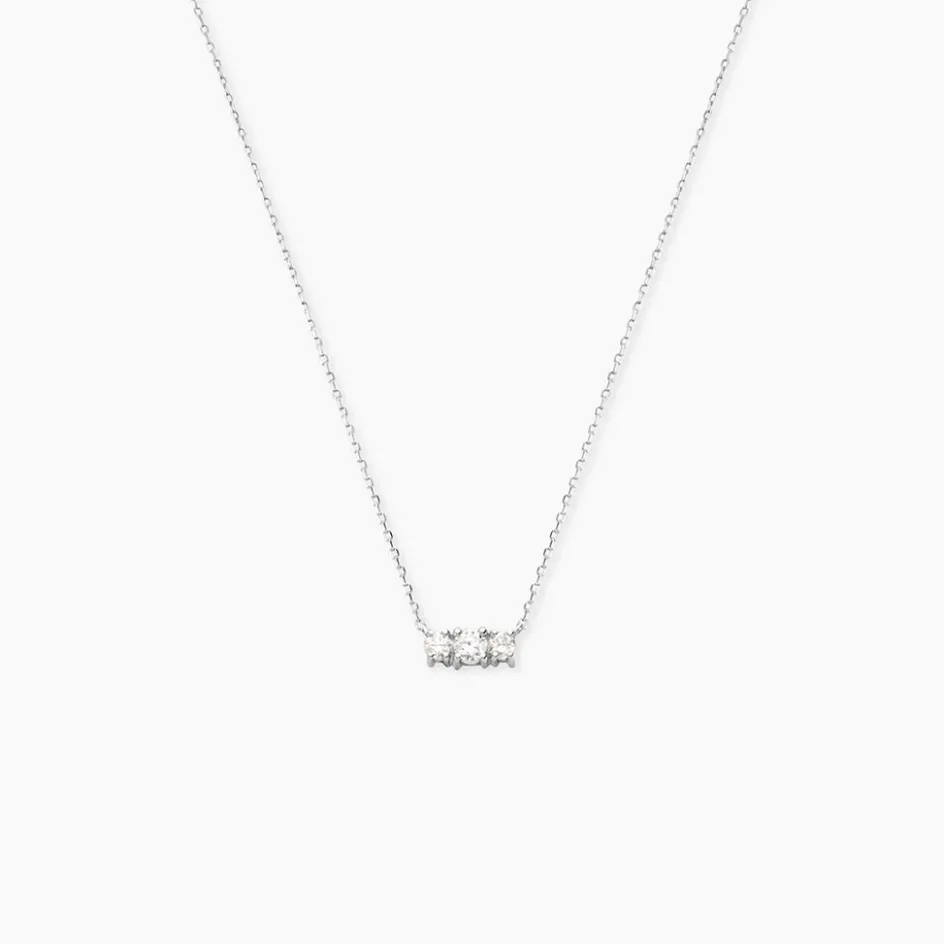 Outlet Histoire d'Or Collier Or Blanc Sabine Diamants