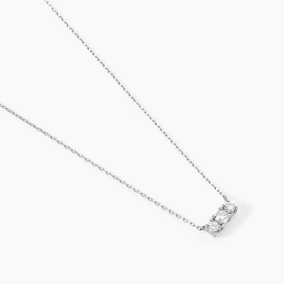 Outlet Histoire d'Or Collier Or Blanc Sabine Diamants