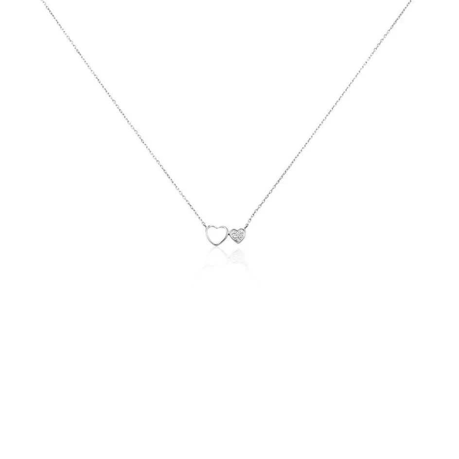 Best Histoire d'Or Collier Or Blanc Stacia Diamants