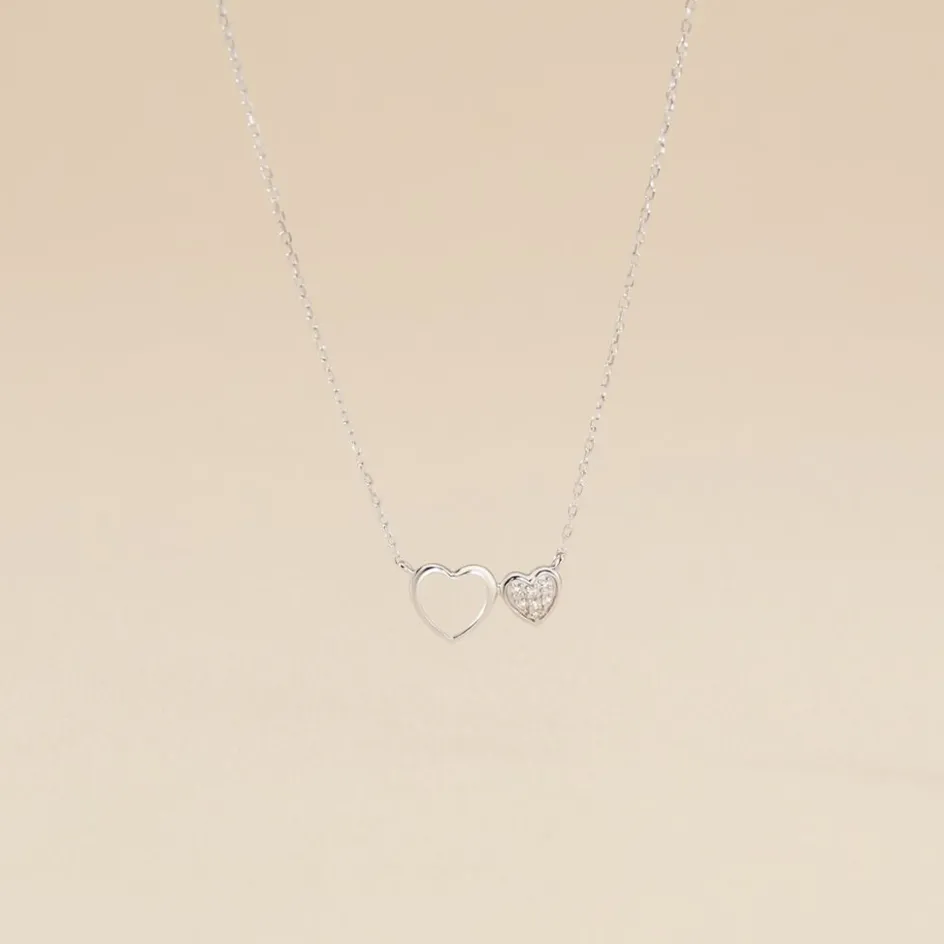 Best Histoire d'Or Collier Or Blanc Stacia Diamants