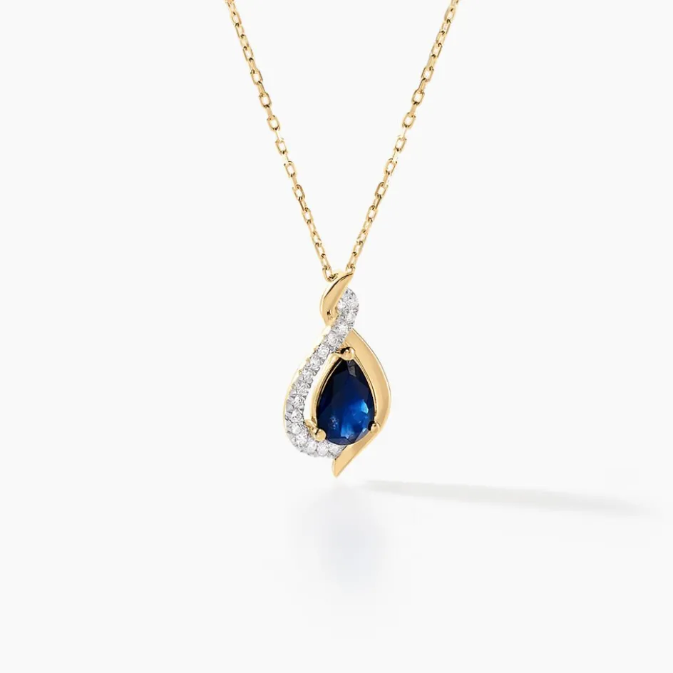 Histoire d'Or Collier Or Jaune Angelika Saphir* Colliers|Colliers