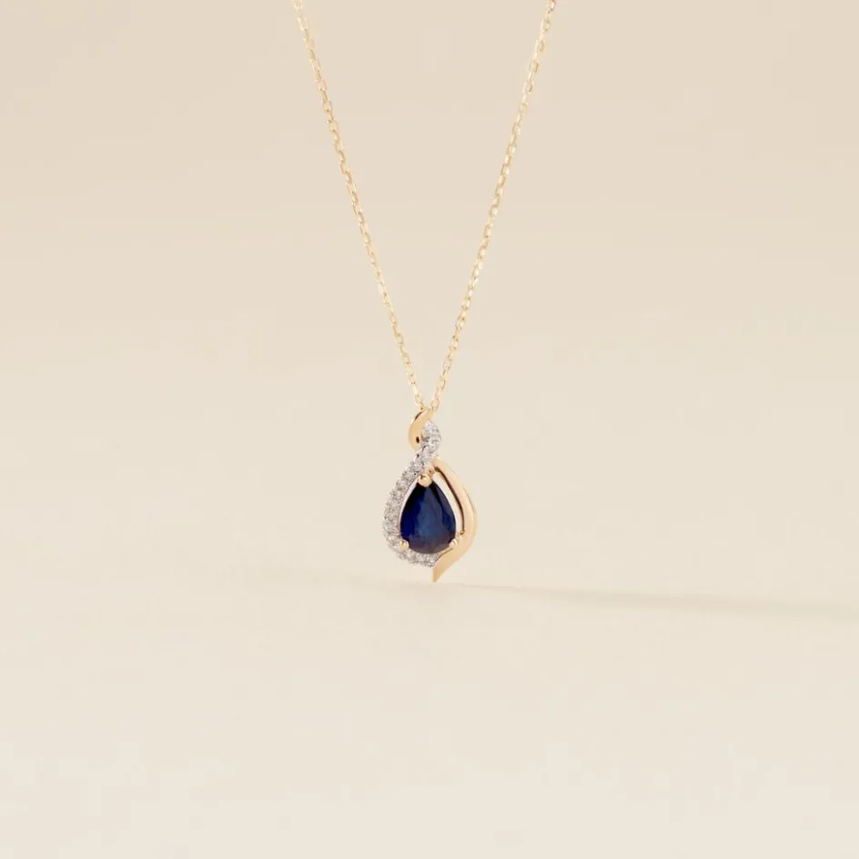 Histoire d'Or Collier Or Jaune Angelika Saphir* Colliers|Colliers