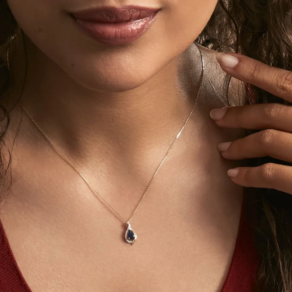 Histoire d'Or Collier Or Jaune Angelika Saphir* Colliers|Colliers