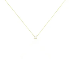 New Histoire d'Or Collier Or Jaune Aphrodite Diamant Synthetique or jaune diamant synthétique