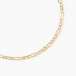 Histoire d'Or Collier Cameo Maille Alternée 1/3 or jaune