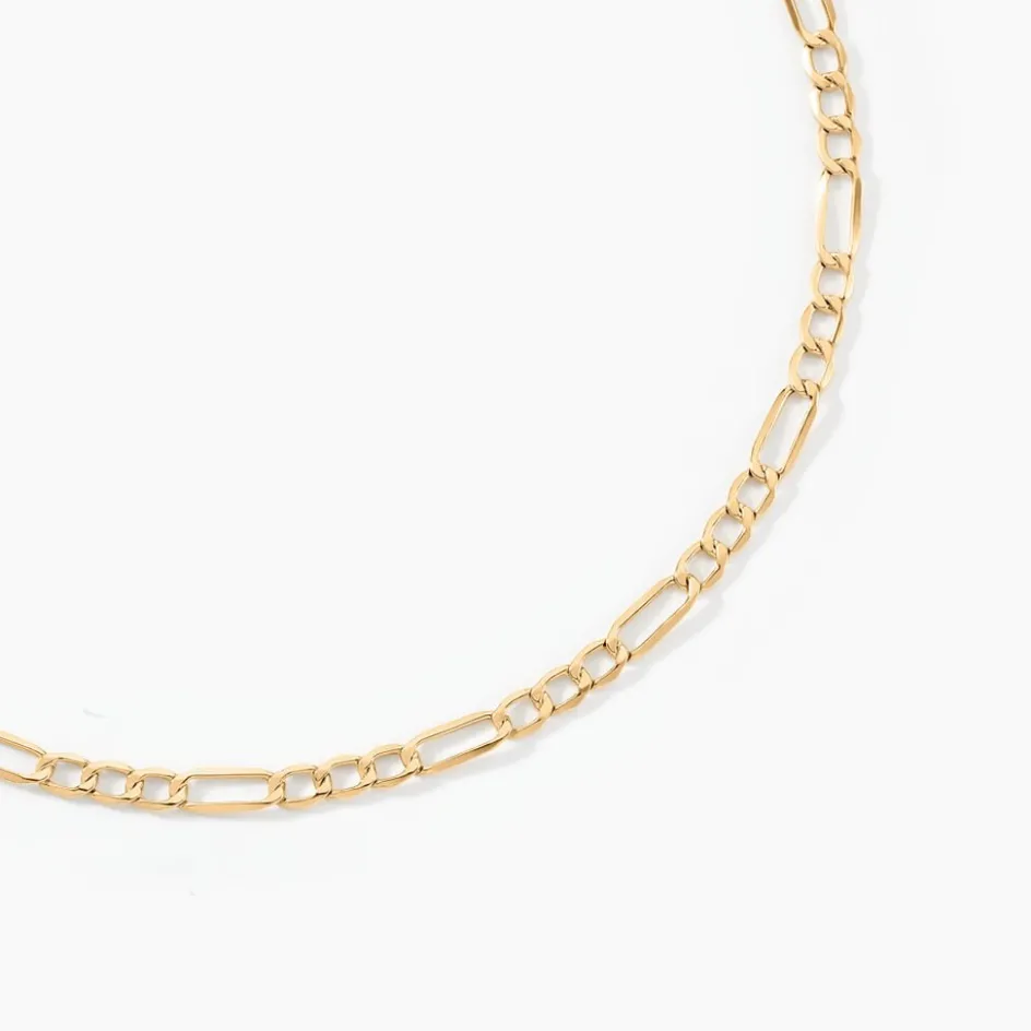 Histoire d'Or Collier Cameo Maille Alternée 1/3 or jaune