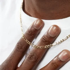 Histoire d'Or Collier Cameo Maille Alternée 1/3 or jaune