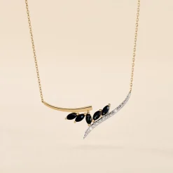 Sale Histoire d'Or Collier Or Jaune Carl Saphirs Diamants