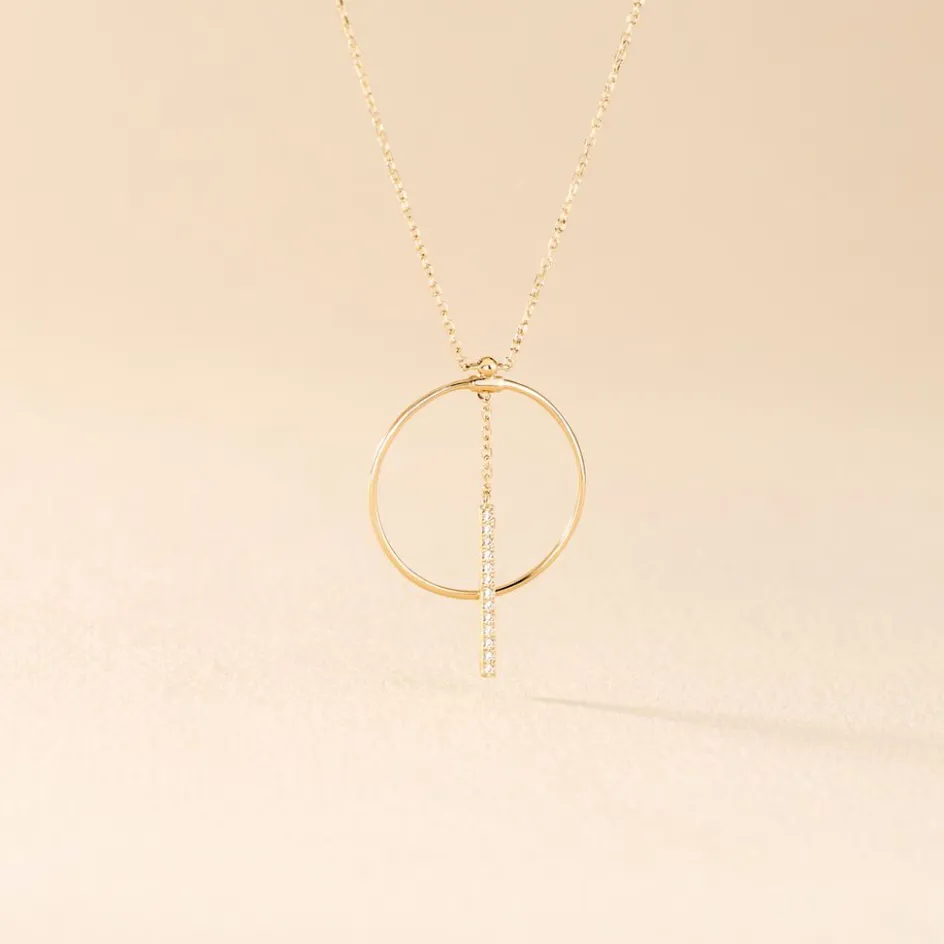 Best Histoire d'Or Collier Or Jaune Guda Oxyde De Zirconium