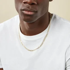 Sale Histoire d'Or Collier Or Jaune Maille Alternée 1/3