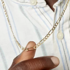 Sale Histoire d'Or Collier Or Jaune Maille Alternée 1/3