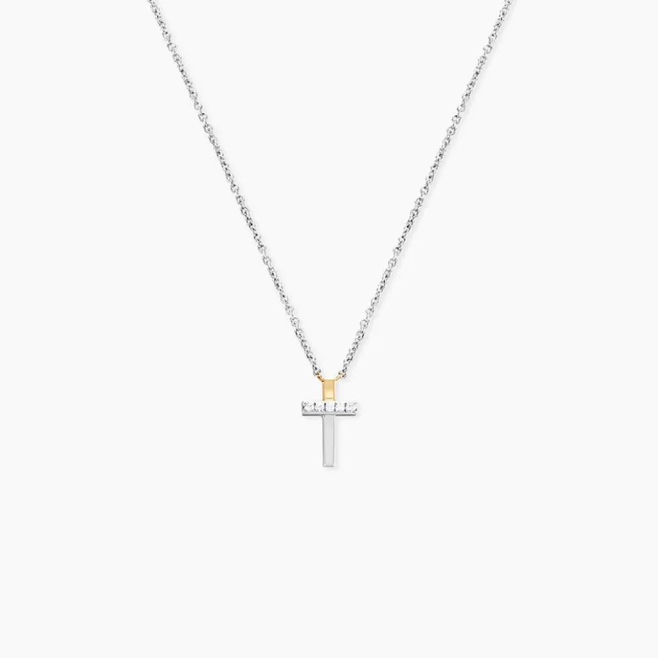 Sale Histoire d'Or Collier Or Jaune Oxyde De Zirconium