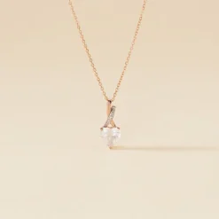 Best Histoire d'Or Collier Or Rose Clothilde Quartz or rose quartz rose