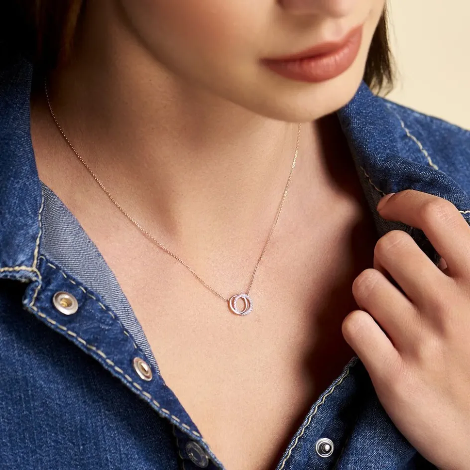 Histoire d'Or Collier Or Rose Tresha Diamants* Colliers|Colliers