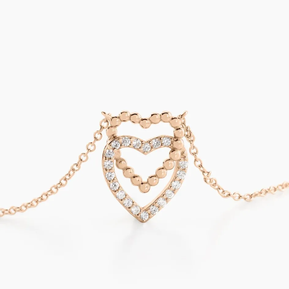 Outlet Histoire d'Or Collier Ottavia Argent Rose Oxyde De Zirconium