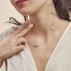 Best Histoire d'Or Collier Oya Argent Blanc Oxyde De Zirconium