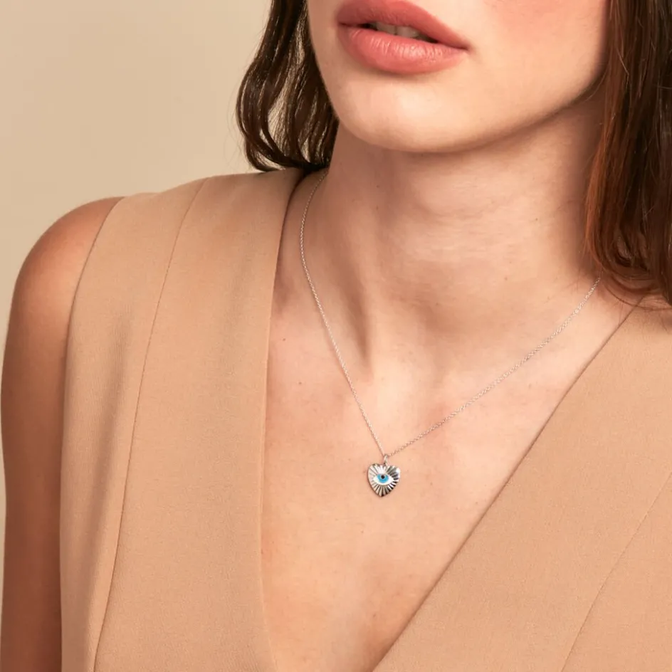 Sale Histoire d'Or Collier Parad'eyes Argent Blanc