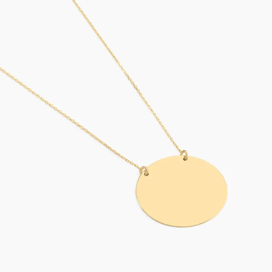 Best Histoire d'Or Collier Pastille Gravable Or Jaune