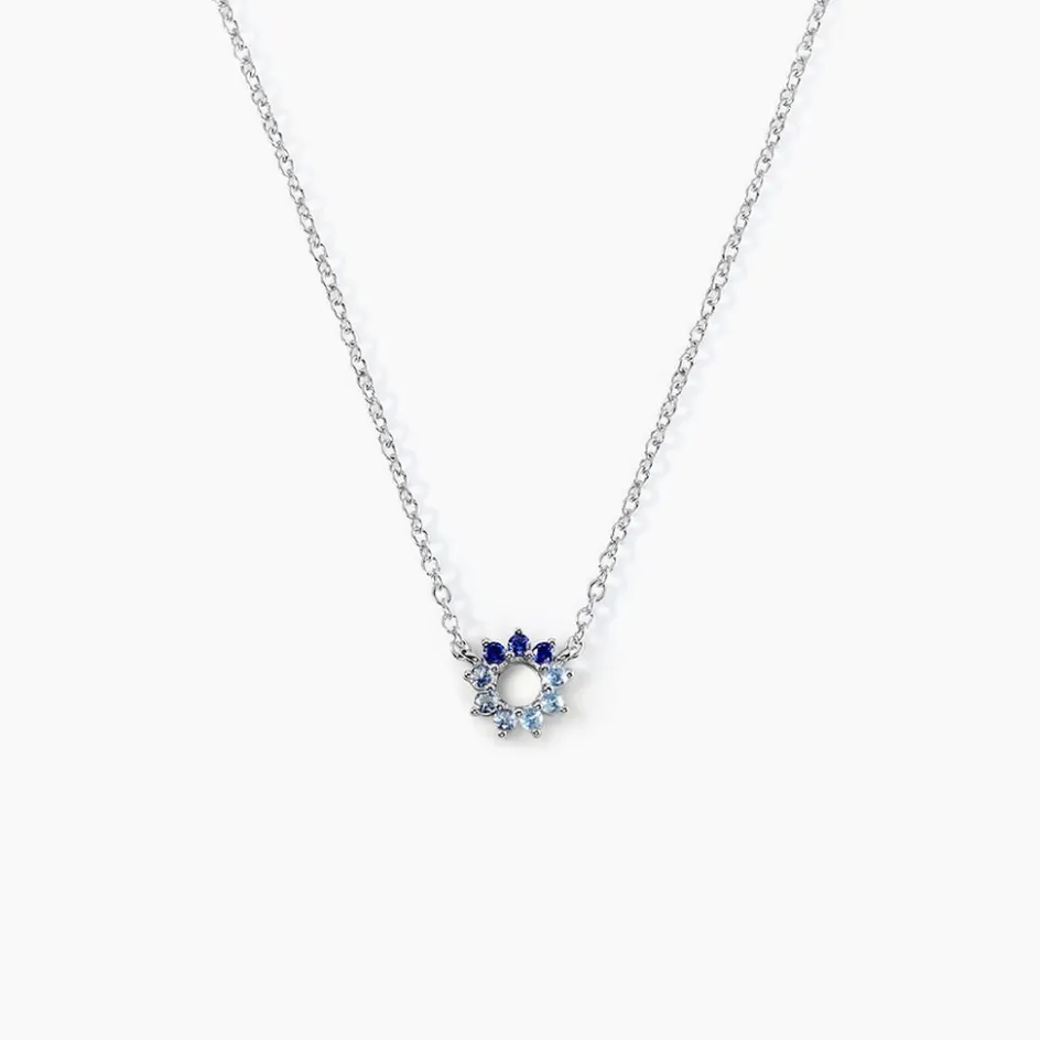 Online Histoire d'Or Collier Pavel Argent Oxyde De Zirconium argent blanc oxyde bleu