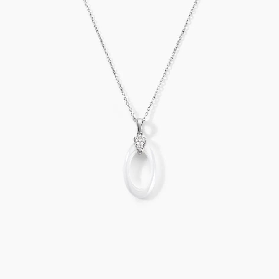 Sale Histoire d'Or Collier Peer Argent Blanc Oxyde De Zirconium
