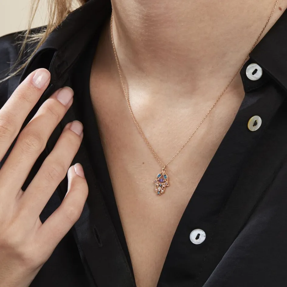 Sale Histoire d'Or Collier Plaqué Or Jaune Eumelia Oxydes De Zirconium