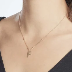 Sale Histoire d'Or Collier Plaqué Or Jaune Lettra