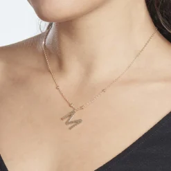 Outlet Histoire d'Or Collier Plaqué Or Jaune Lettra