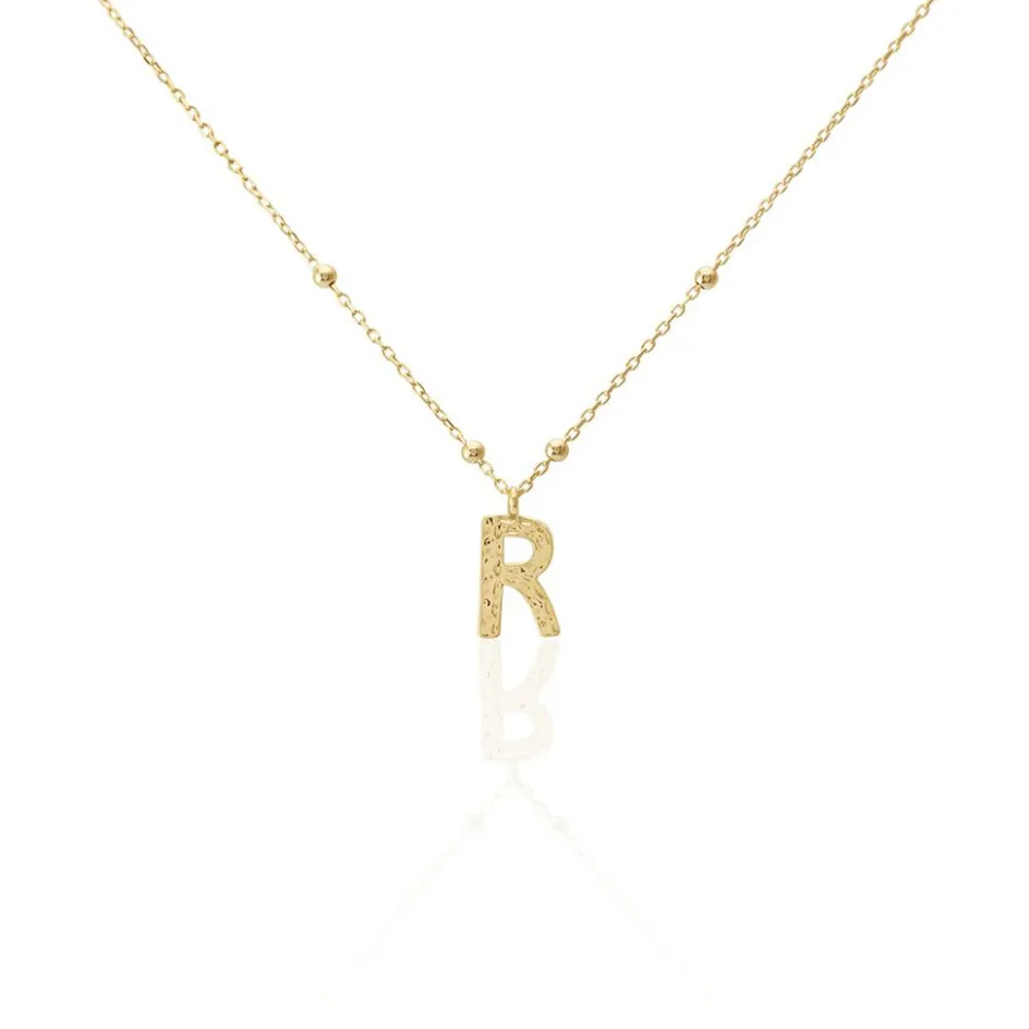 Outlet Histoire d'Or Collier Plaqué Or Jaune Lettra