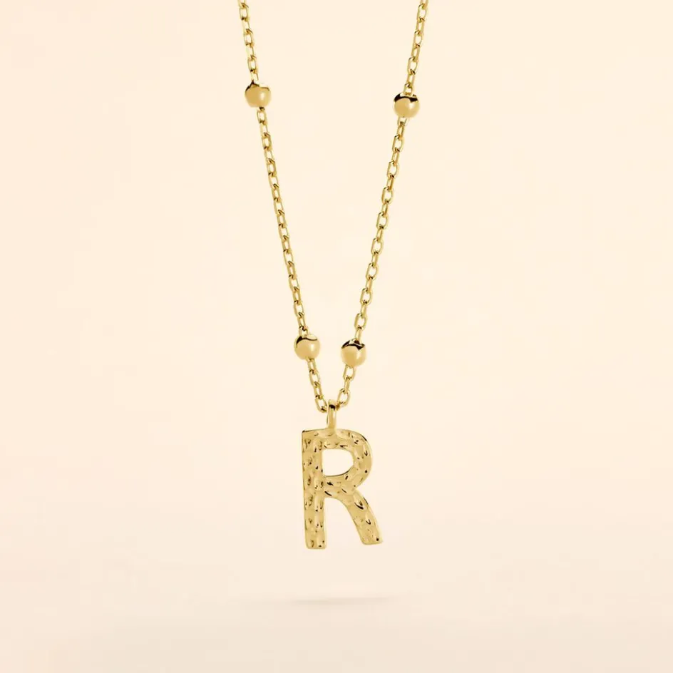 Outlet Histoire d'Or Collier Plaqué Or Jaune Lettra