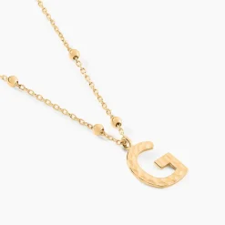 Outlet Histoire d'Or Collier Plaqué Or Jaune Lettra