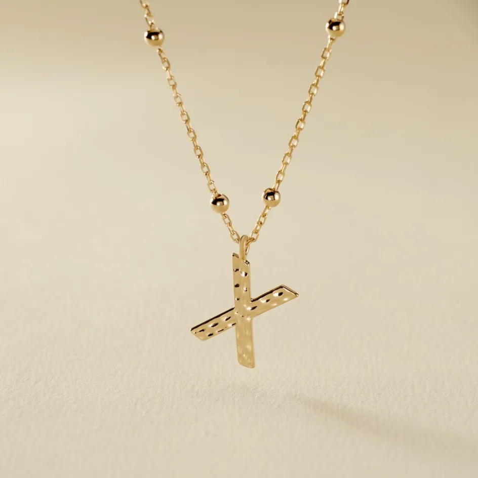 Best Histoire d'Or Collier Plaqué Or Jaune Lettra