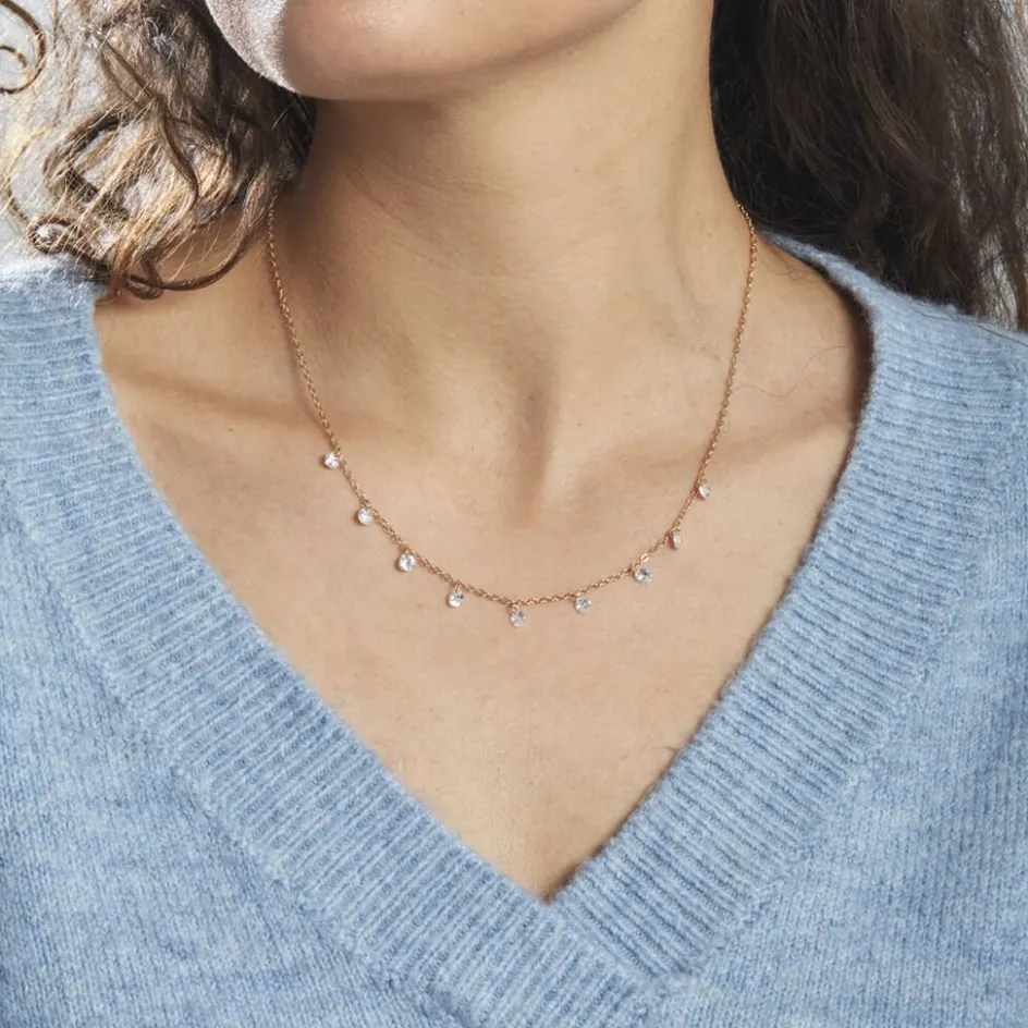 Histoire d'Or Collier Plaqué Or Oxydes De Zirconium* Colliers|Colliers