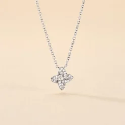 Clearance Histoire d'Or Collier Pleiades Argent Blanc Oxyde De Zirconium