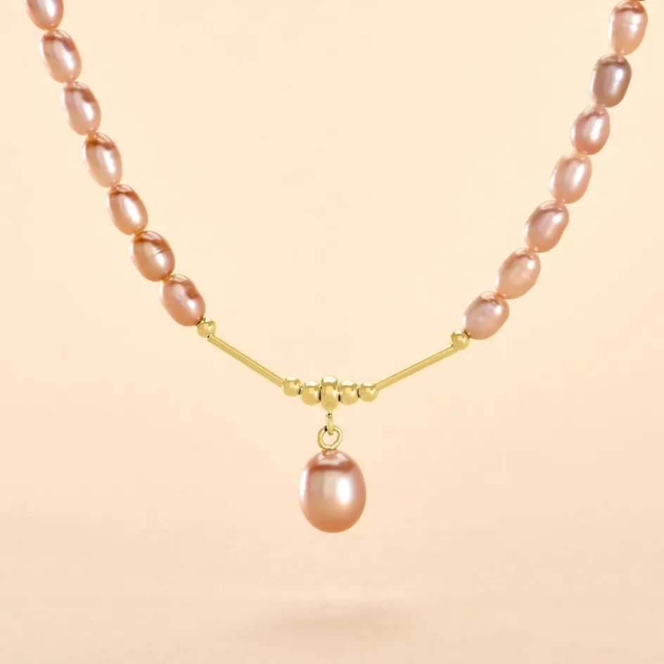 Histoire d'Or Collier Poire Or Jaune Perle De Culture* Colliers|Colliers