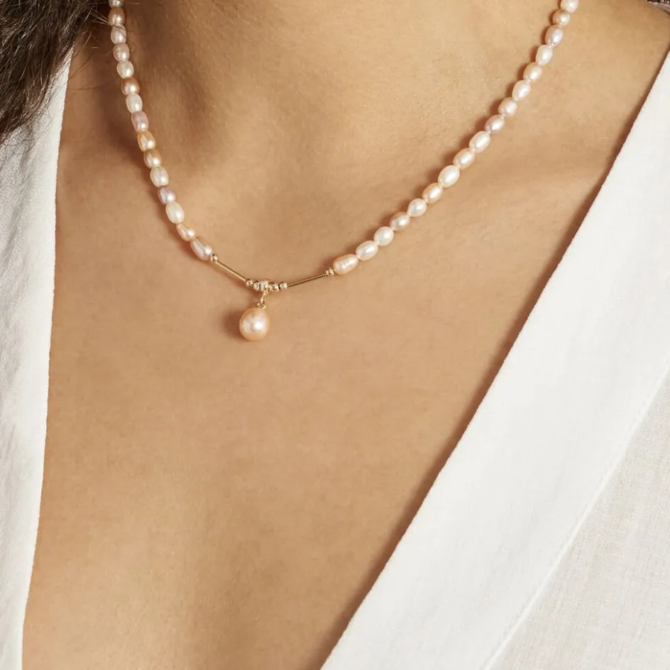 Histoire d'Or Collier Poire Or Jaune Perle De Culture* Colliers|Colliers