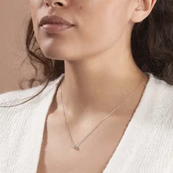 Outlet Histoire d'Or Collier Ponama Or Blanc Oxyde De Zirconium