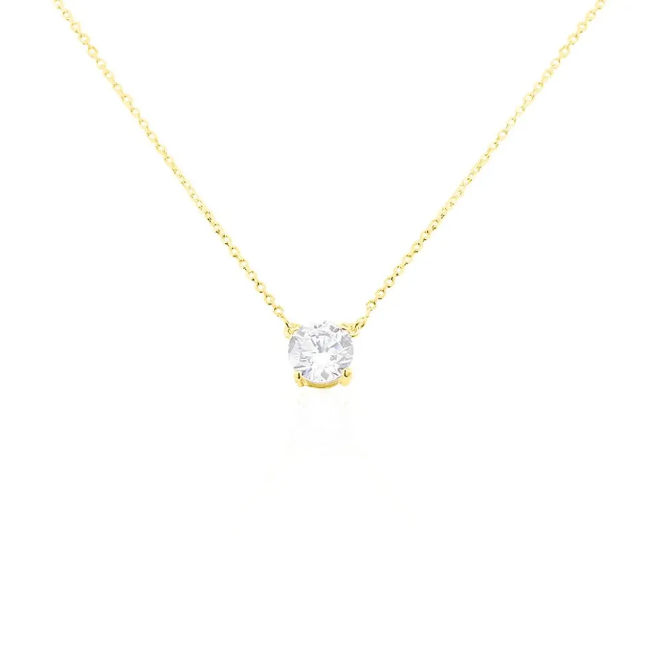 Sale Histoire d'Or Collier Ponama De Zirconium or jaune oxyde