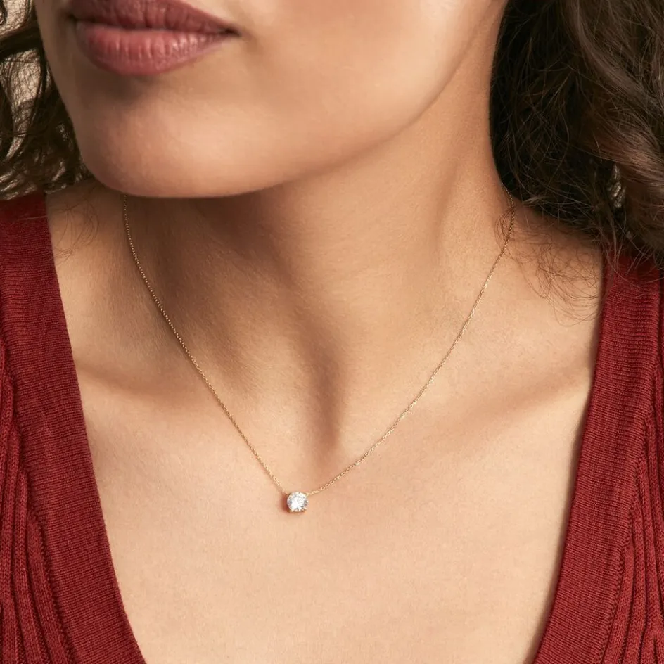 Sale Histoire d'Or Collier Ponama De Zirconium or jaune oxyde