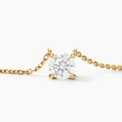 Outlet Histoire d'Or Collier Ponama Or Jaune Oxyde De Zirconium