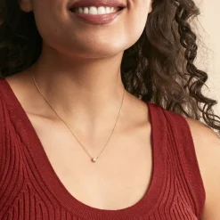 Outlet Histoire d'Or Collier Ponama Or Jaune Oxyde De Zirconium