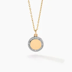 Clearance Histoire d'Or Collier Promesse Pour L'eternite Or Jaune Diamant