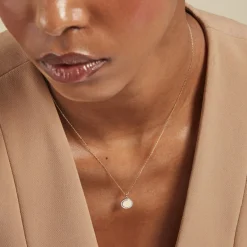 Clearance Histoire d'Or Collier Promesse Pour L'eternite Or Jaune Diamant