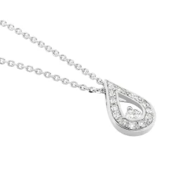 Best Histoire d'Or Collier Purete Or Blanc Diamant