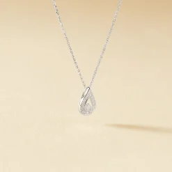 Best Histoire d'Or Collier Purete Or Blanc Diamant