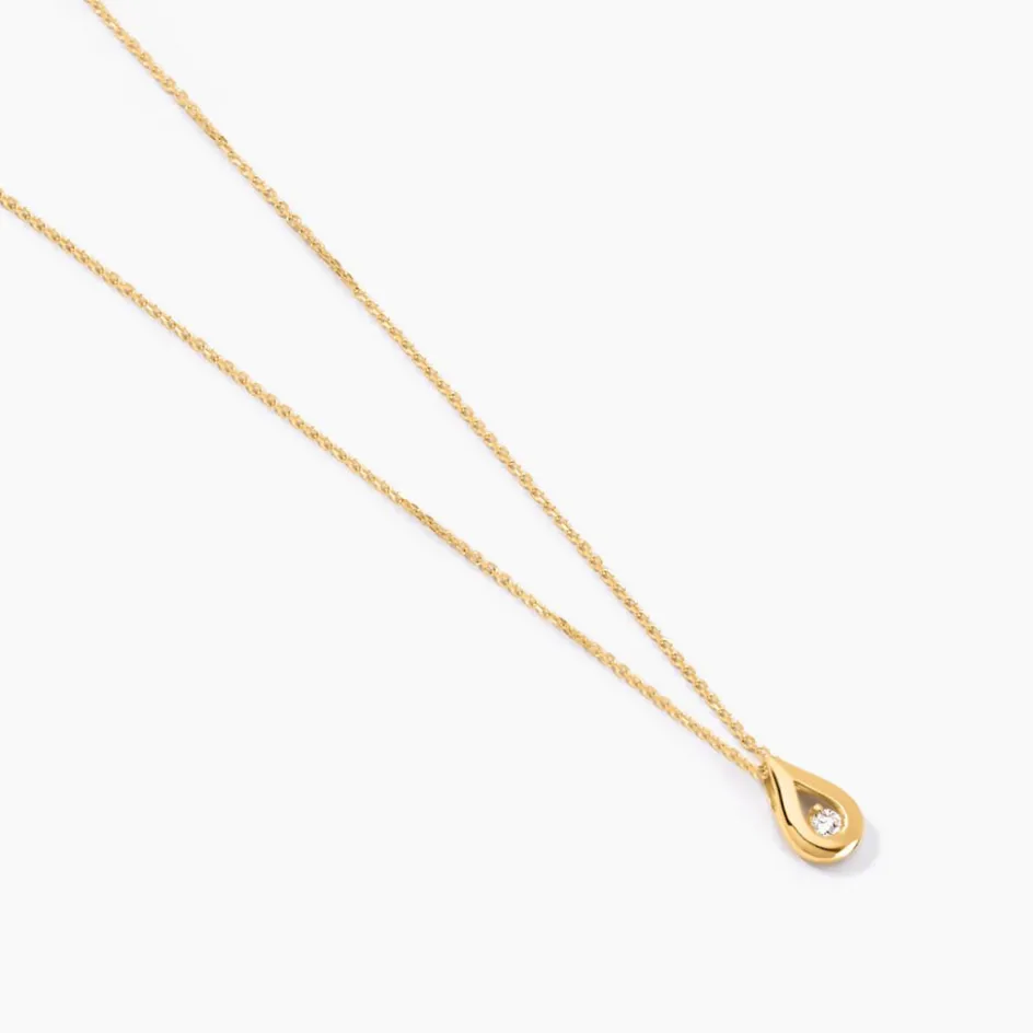 Clearance Histoire d'Or Collier Purete or jaune diamant