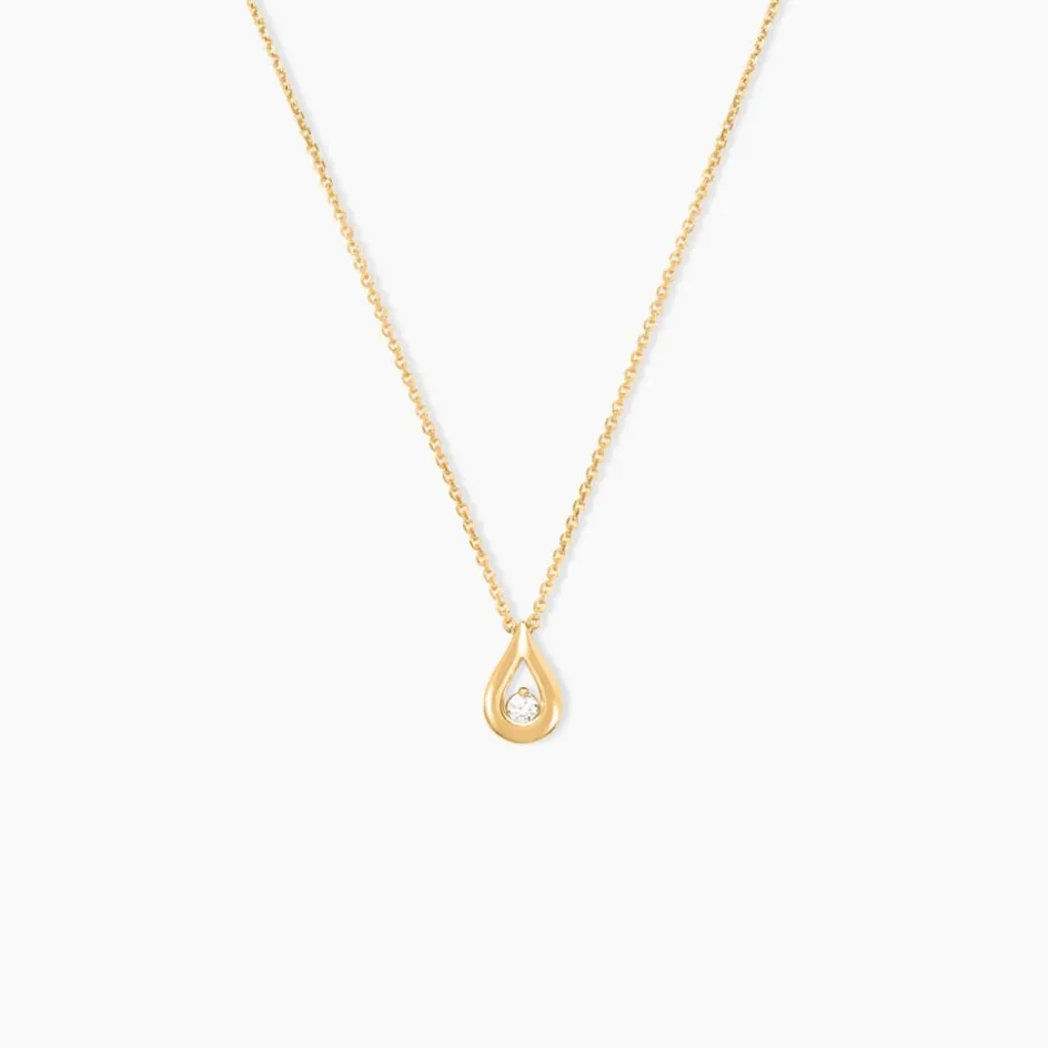 Clearance Histoire d'Or Collier Purete or jaune diamant